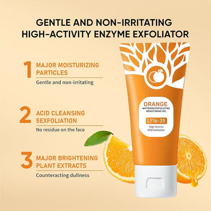 Pack of 2 Orange Exfoliating Gel for Face & Body