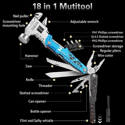 Upgraded 18 in 1 Multitool,Professional Stainless Steel