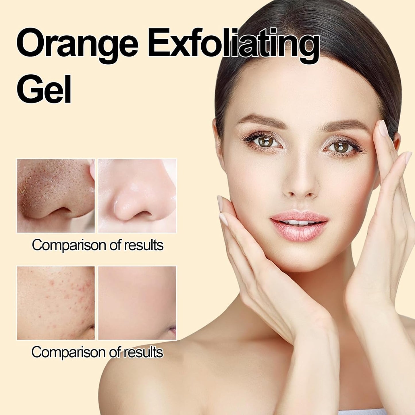 Pack of 2 Orange Exfoliating Gel for Face & Body