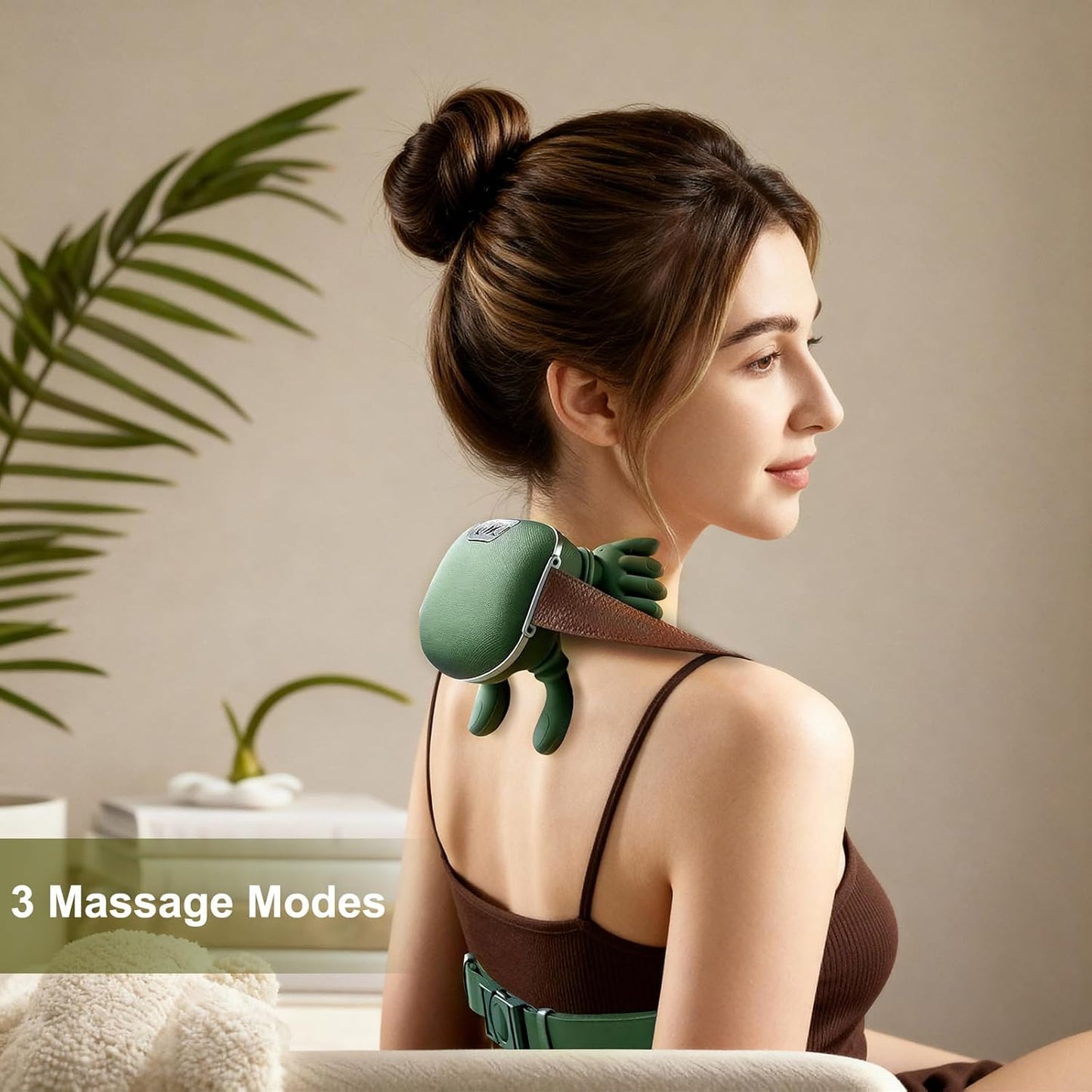 Portable, Bionic Heated Neck and Back Massager