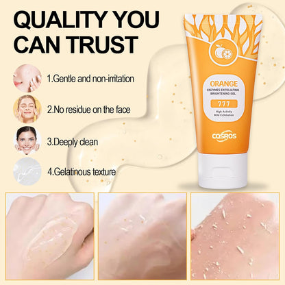 Pack of 2 Orange Exfoliating Gel for Face & Body