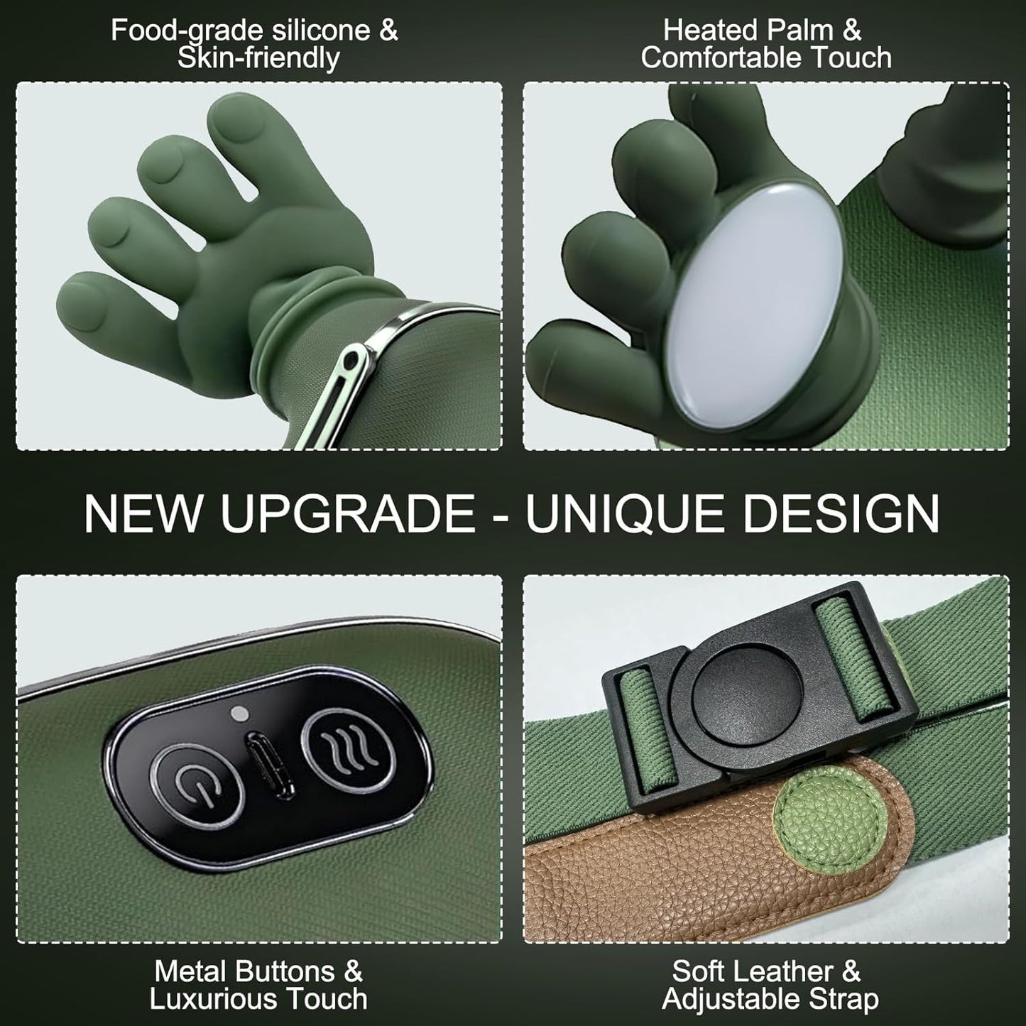 Portable, Bionic Heated Neck and Back Massager