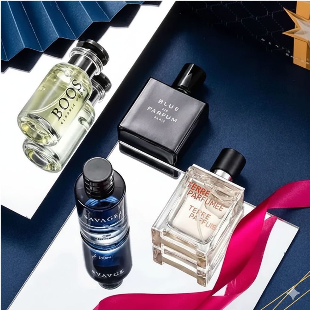 Men’s Perfume Gift Set – Pack of 4 Premium Scents
